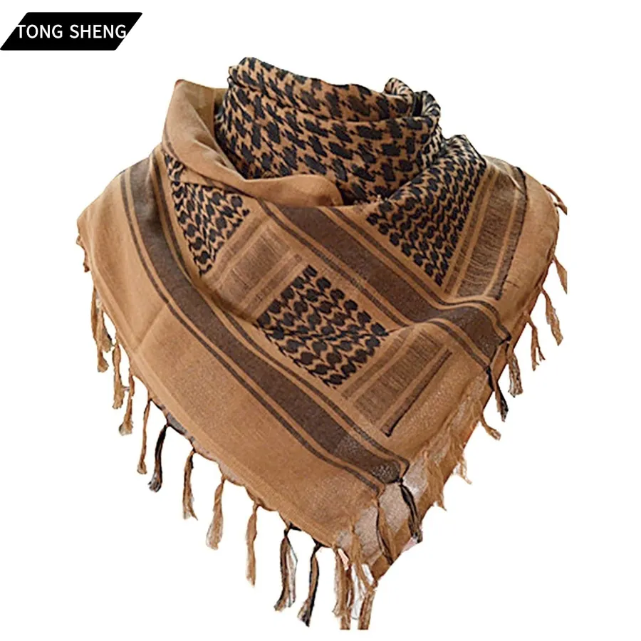 Производитель 2024 100% хлопок Shemagh Keffiyeh Desert дышащий дизайн на заказ мужской арабский