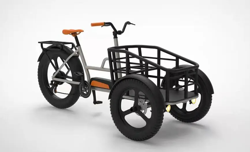 Cargo Bike Electric Bicycle E-bike 48V 500W Tricycle Trike