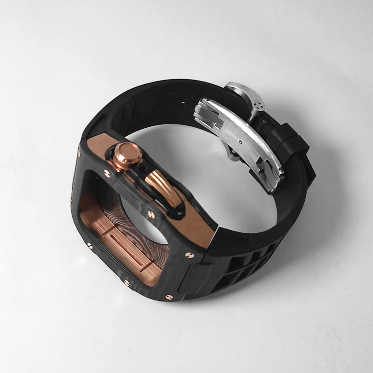 Китайский производитель OEM корпус часов из углеродного волокна запчасти для apple watch крутой мужской наручные часы
