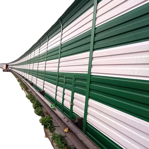 High quality hot-dip galvanized steel plate noise barrier fence sound barrier soundproof price highway railway noise barriers