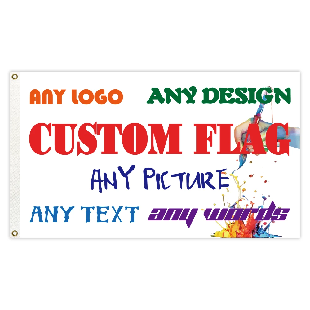 Fast Delivery 3x5Ft Digital Silk Printed Custom Flag Banners For Indoor and Outdoor Decoration