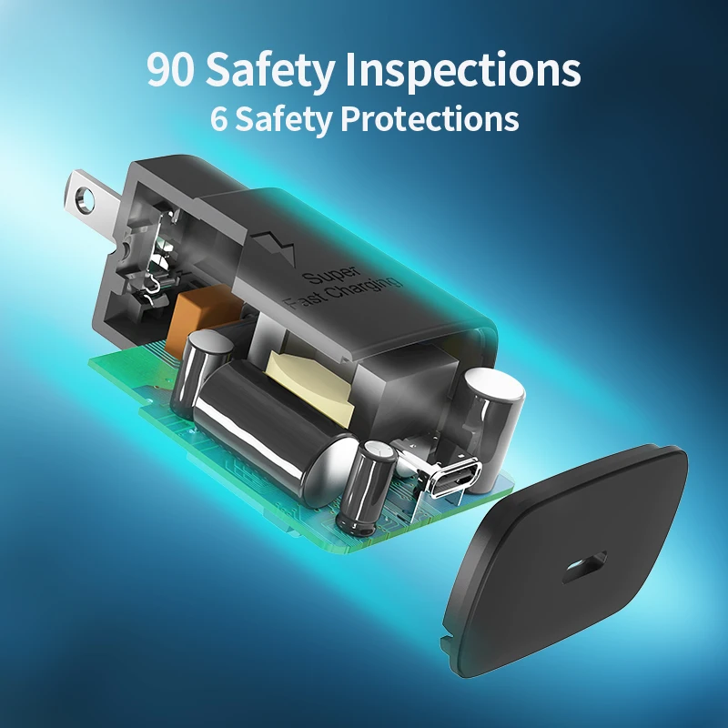 PD 25W EU US Portable Mini Wall Charger Quick Charging For XiaoMi Huawei iPhone