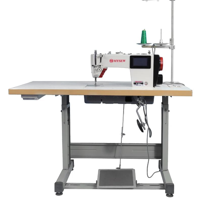 MYSEW  MRS380S clothes sewing machine Industrial Leather Sewing Maker Sewing Label Maker