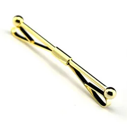 Застежка для воротника 56 мм Мужская классическая дизайнерская булавка для воротника аксессуары для рубашек латунь с толстым покрытием от производителя