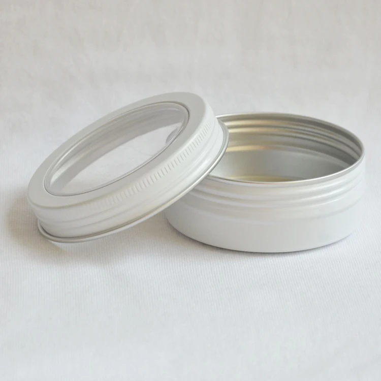 Box Container Jar D68x27mm X27mm Luxury Aluminum Cans Small Aluminum Packaging Aluminum White Cigar Casesn 2oz Sincereal
