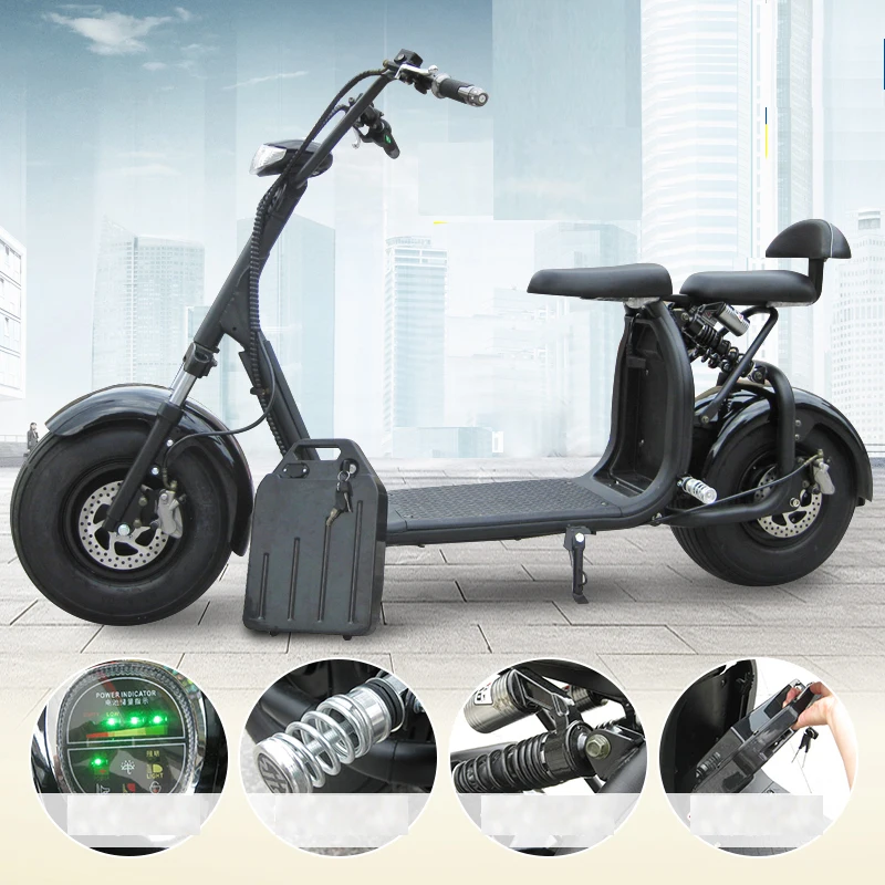 X7 2 колеса самоката 1000W 60V 12Ah высокая скорость 25-60 км/ч с толстыми покрышками дешевой цене скейтборд электрических скутеров Citycoco Scrooser