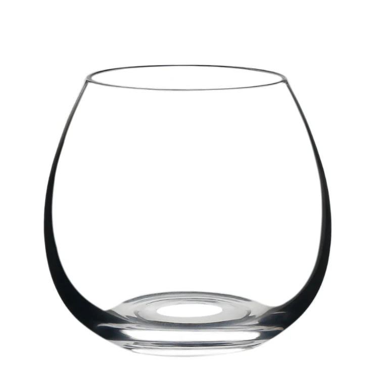 MEIZHILI Durable Stemless Wine Glasses for Red or White Wine- Dishwasher Safe Elegant Cocktail Glasses Clear Lowball Bar Glasses