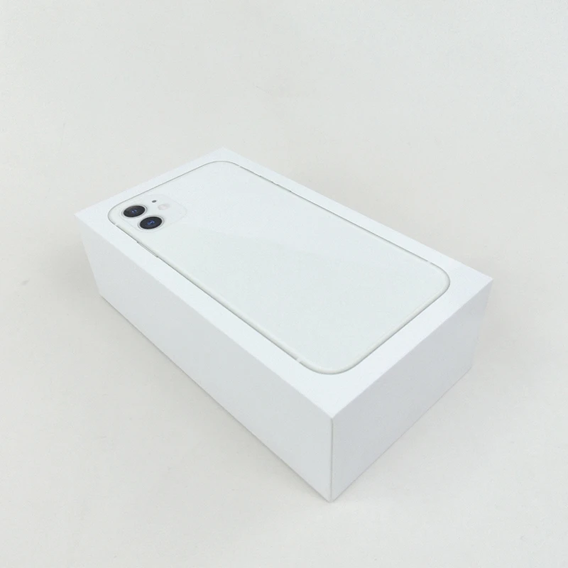 Custom design new style mobile phone box white paper packaging box phone cover box for electronic product