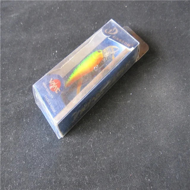 Custom slide fish lure plastic PET/PVC hard blister clamshell packaging