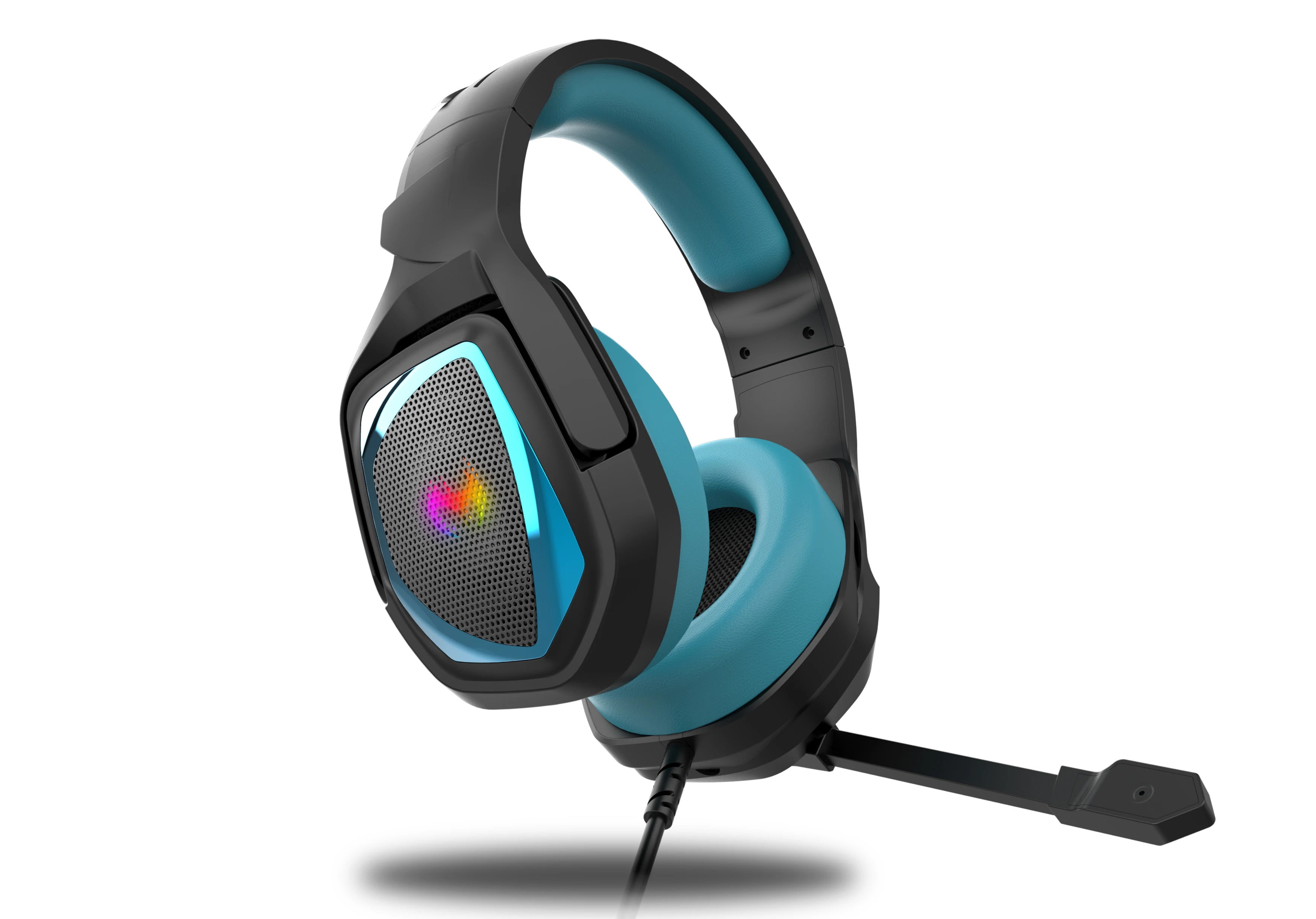 50mm Nature Sound Black Or Blue Banding Cheap Earphones Headphones Wire Headsets