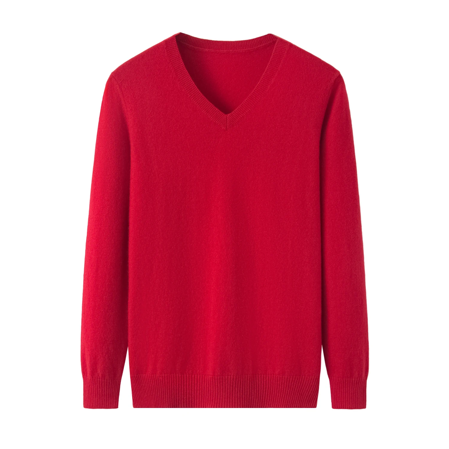 Autumn Winter Women Elegant Warm Knitwear Female V-neck Knitted Pullover 100% Cashmere Sweater Soft Knitted Basic Top