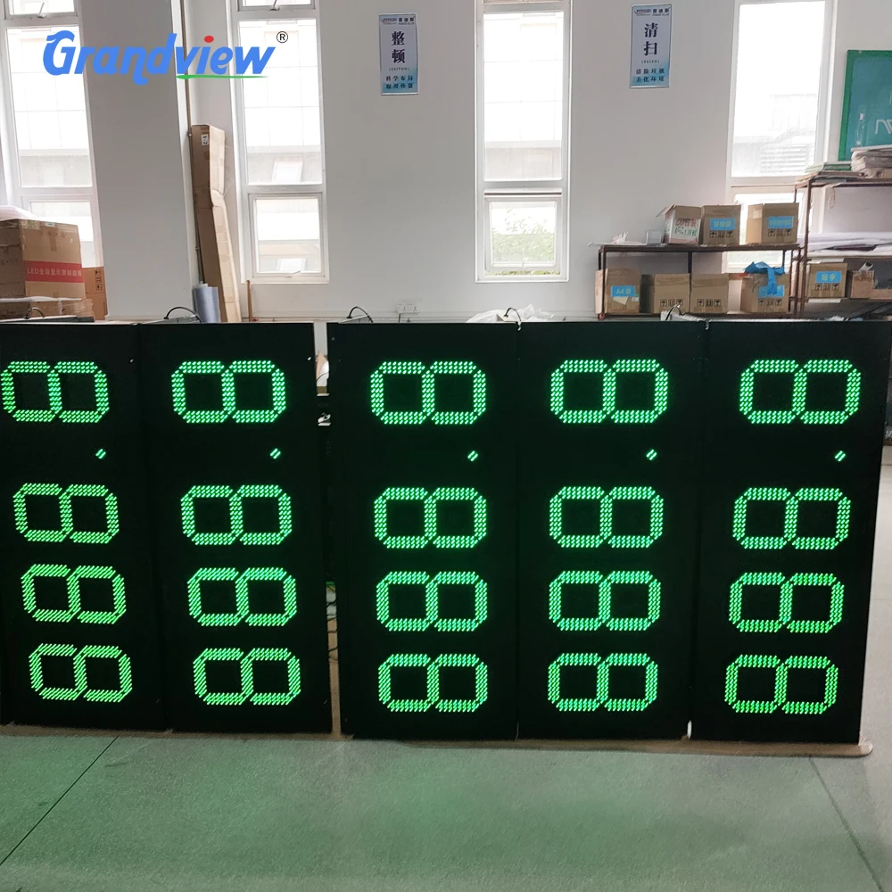Manufacturer 7 Segments LED Display Remote Control Led Digital Gas Price Sign For Petrol Station Gas Price Display 6~64 Inch
