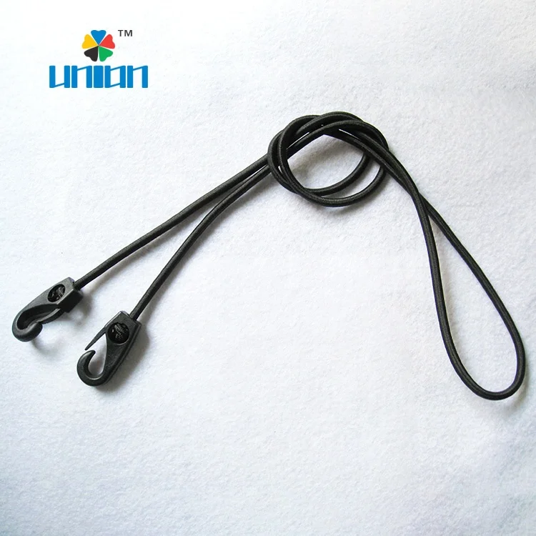 High quality 4 5 6 7 8mm black nylon stretch string elastic rope for yoga pull rope or fitness tie down trailer strap
