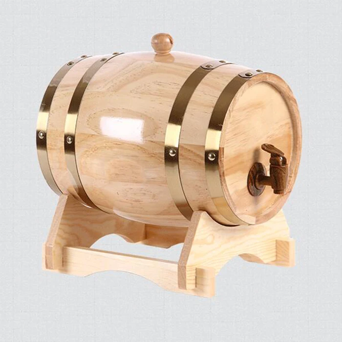 1.5 L wooden barrels with liner Handcrafted Oak Aging Whisky wooden Barrel for wine