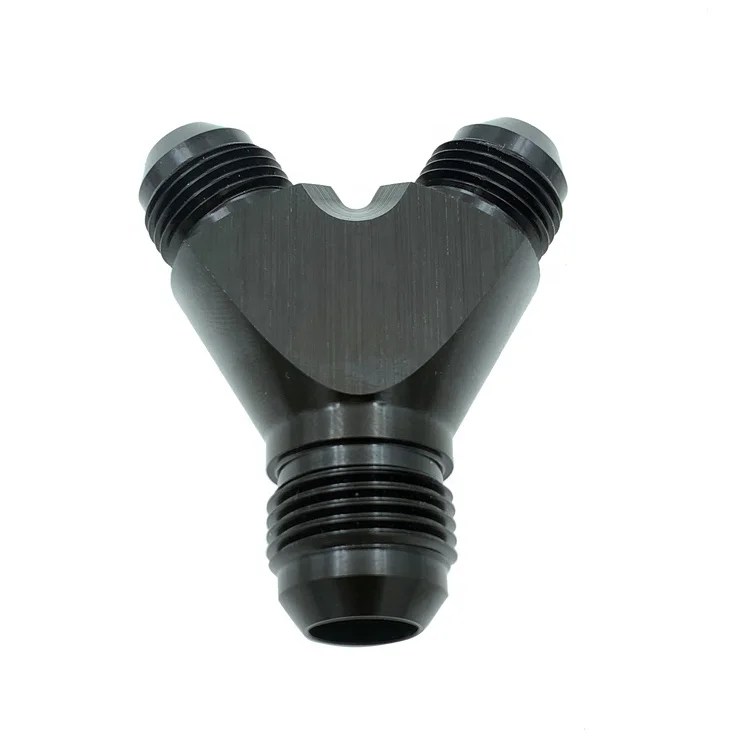 AoMei  AN3 AN4 AN6 AN8 AN10 male billet fitting fuel line  Y-adapter fittings
