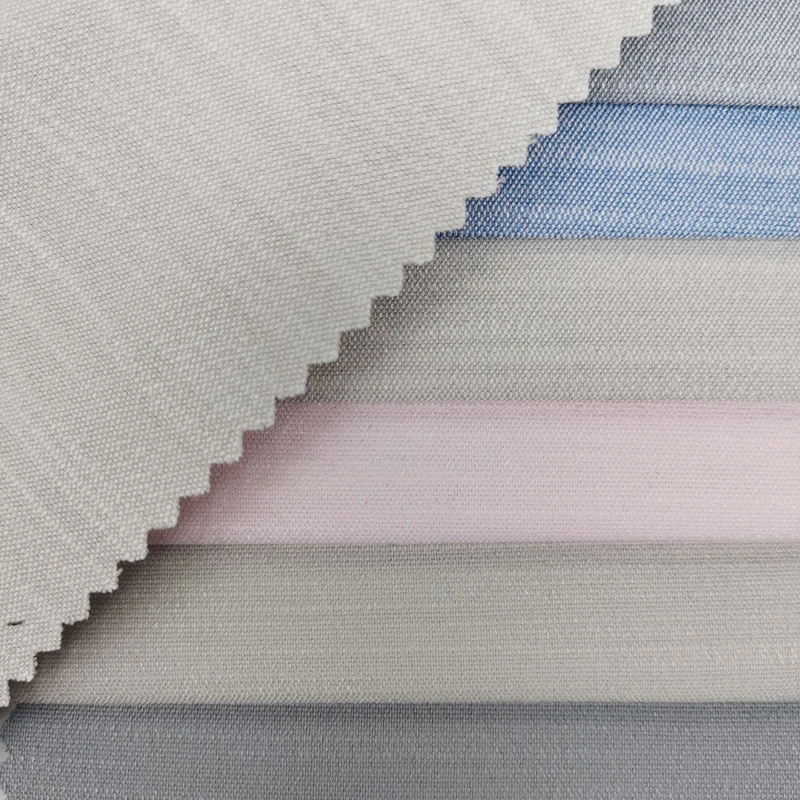 
in stock colorful Spandex / Polyester(ice silk) / viscose(bamboo fiber) zonal stripe fabric for shirt blouse suit blazer 