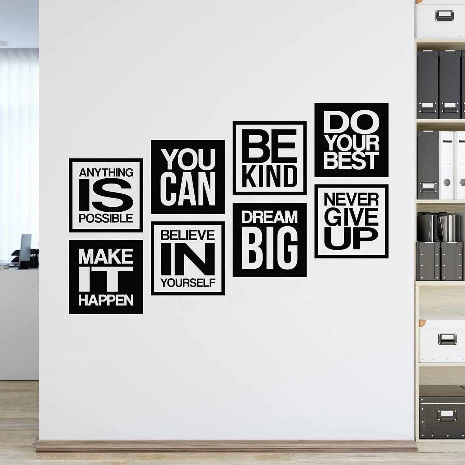 Self Adhesive Waterproof 3d Wall Stickers Diy Vinyl Wall Stickers Living Room Office Home Decoration