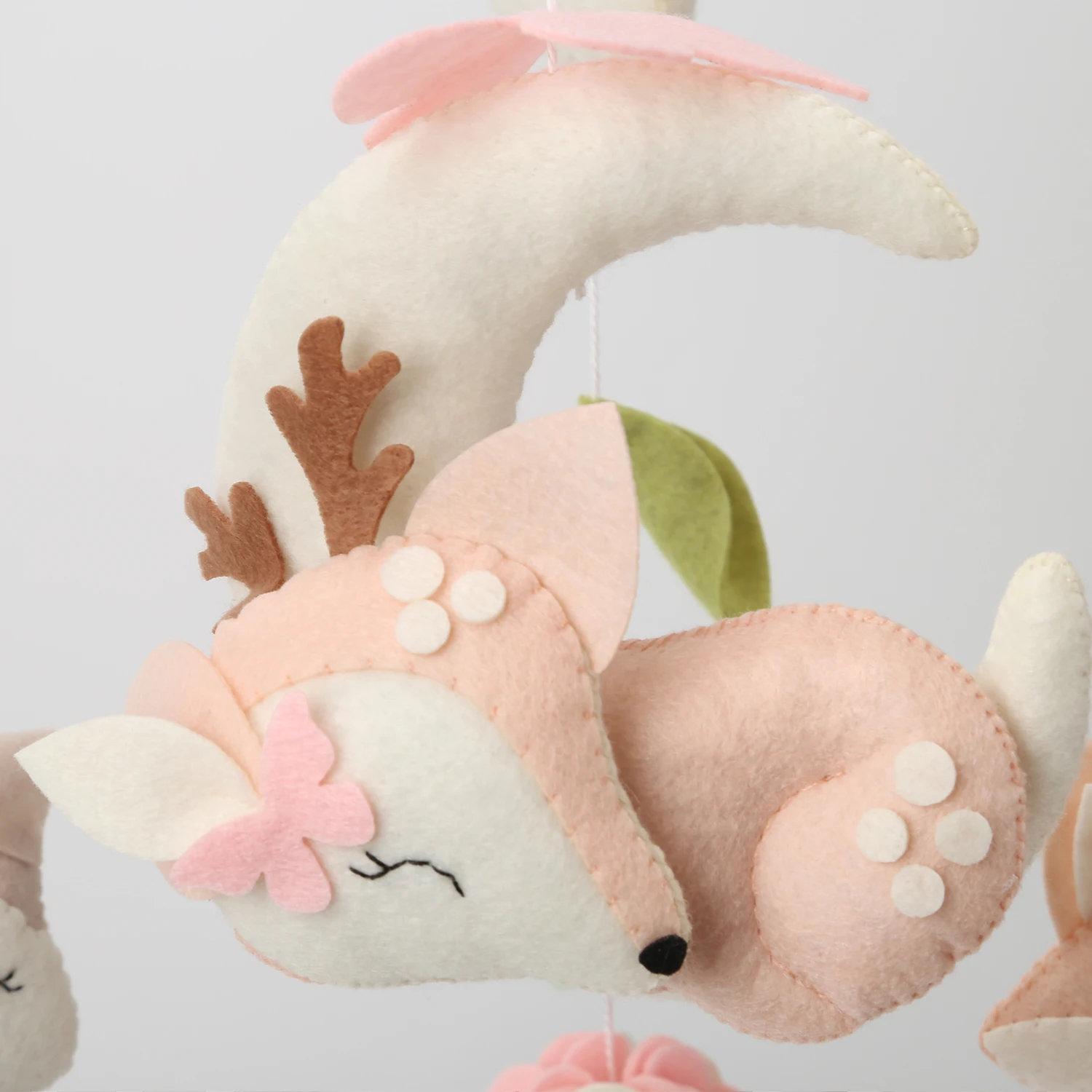 Deer baby mobile girl Nursery decor girl Baby shower gift
