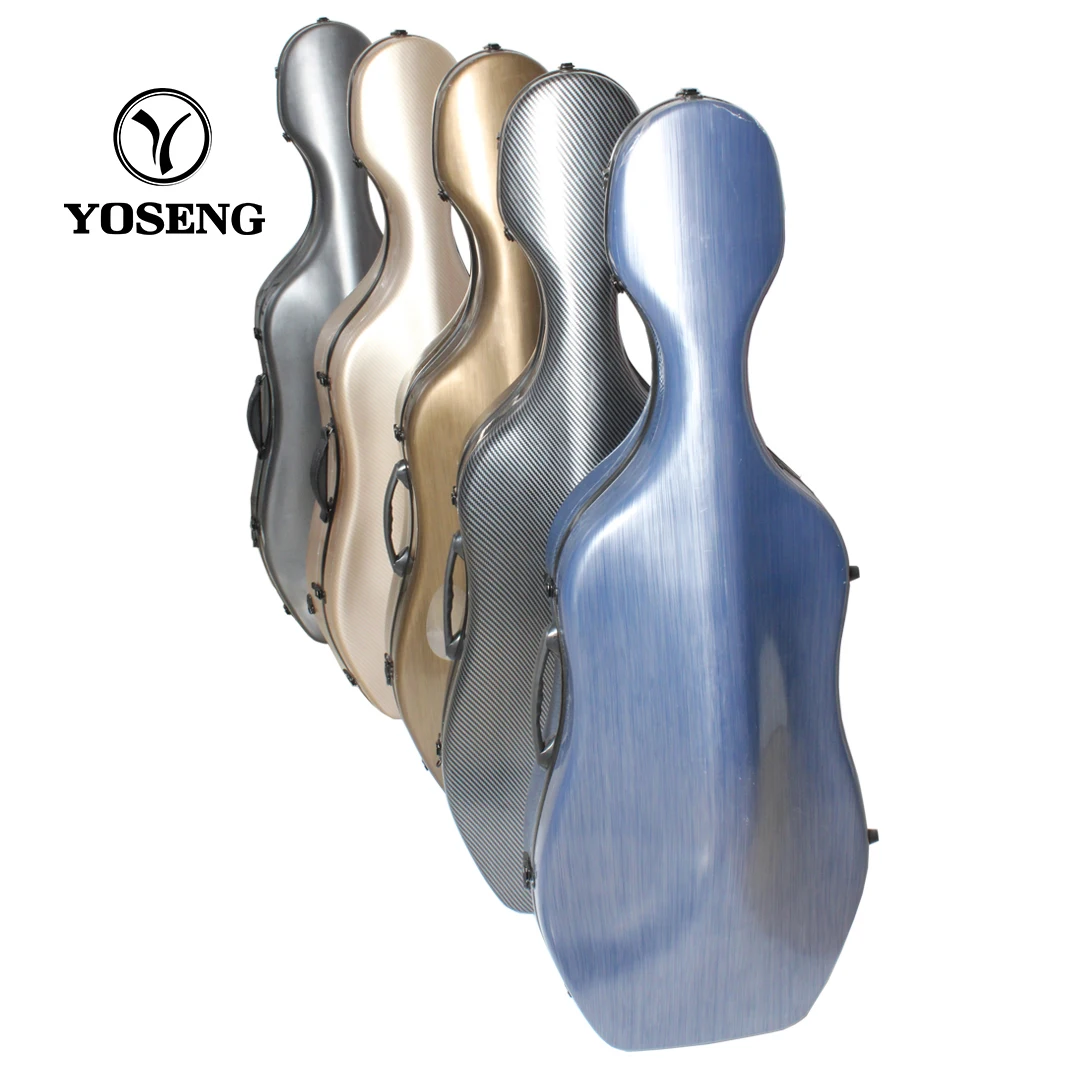 Factory Cheap Carbon Fiber Gray Cello Case