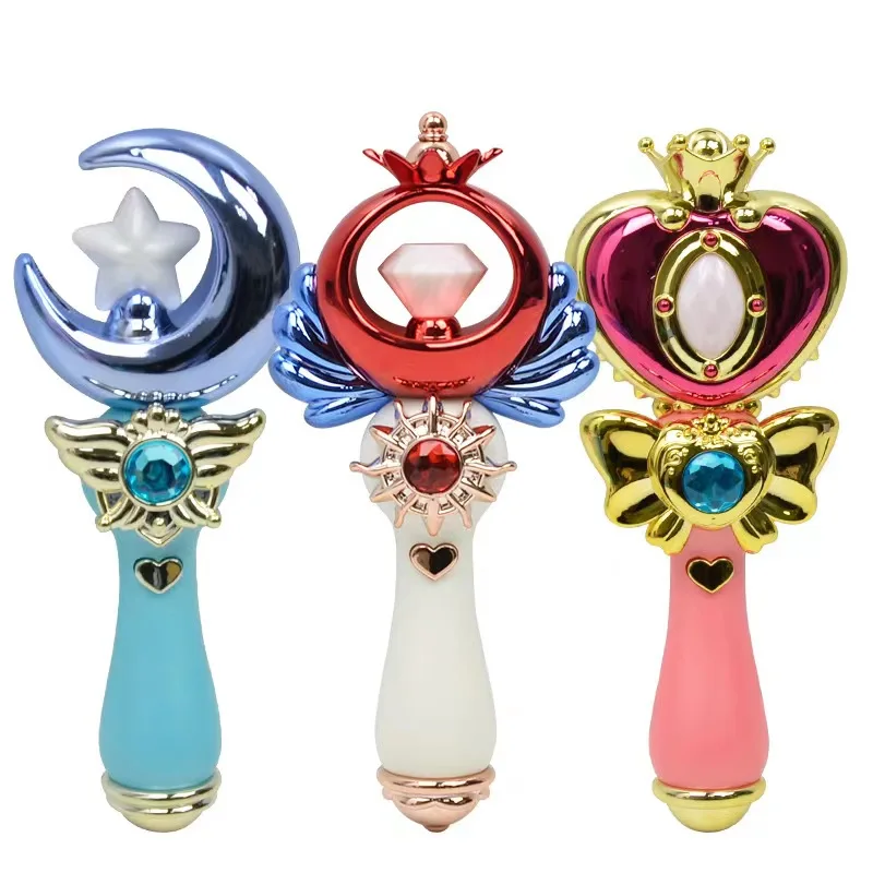 Hot Sale Magic stick  Light and music  PrincessWand  Glow Fairy  Princess Party Costume Cosplay Girl toys