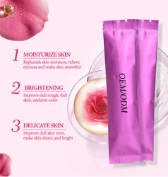 Hot Sale Private Label Natural Organic Rose Powder Facial Mask Moisturizing Brightening Peel Off Soft Powder Hydro Jelly Mask