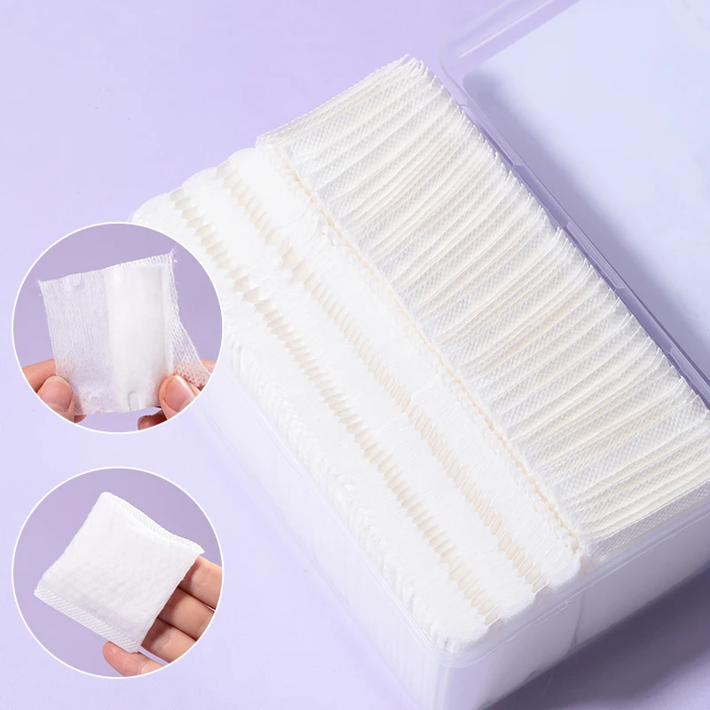 130pcs/Box 3 Layers Hand Insert Natural Remover Make Up Cotton Face Pads Cosmetic Clean Skin Care Cotton Toner Pad For Face B369