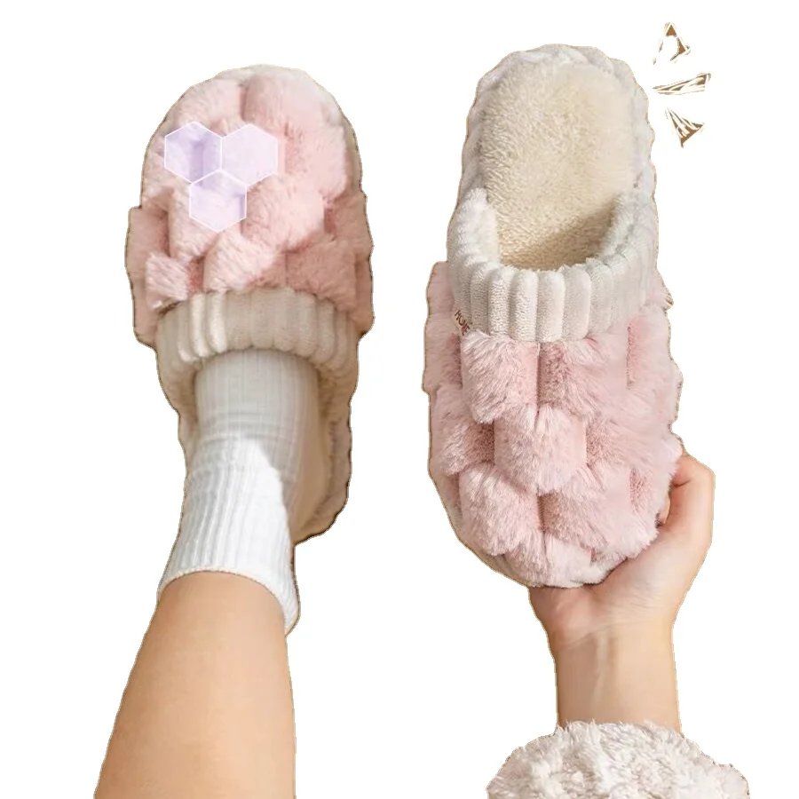 fur house slippers furry slippers for kids sublimation slippers
