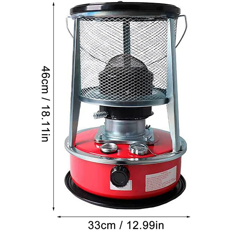 8900 BTU Home and Indoor Space Heaters Outdoor Space Heaters Portable Camping  Cooking Kerosene Heater