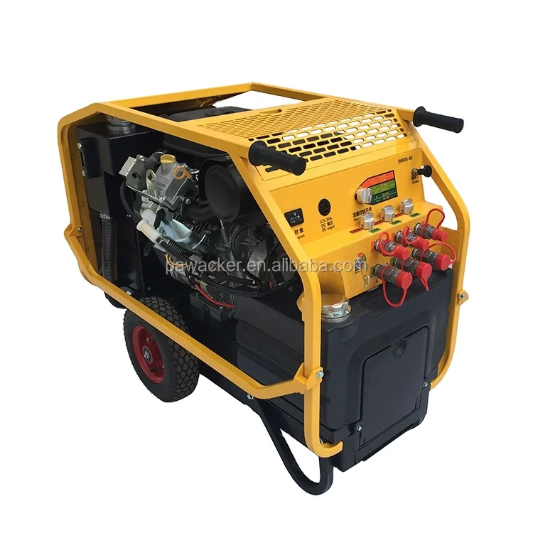  DSR35-80 35HP портативный газовый двигатель гидравлический блок питания