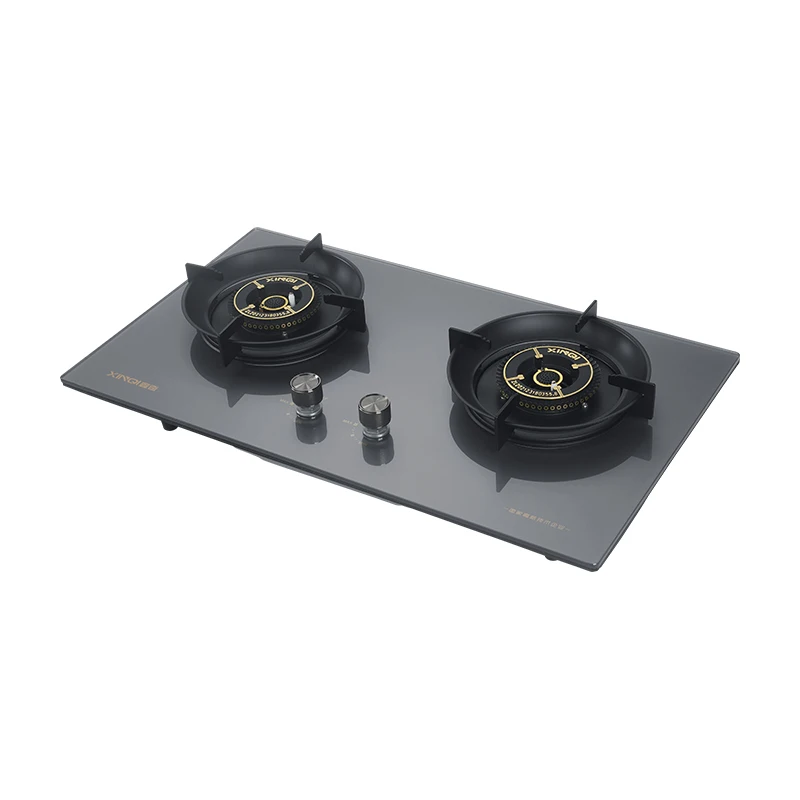 High Quality 2 Burners Gas Hob Cooker Flameout Protection Device Built-in N.G. /L.P.G Gas Stove