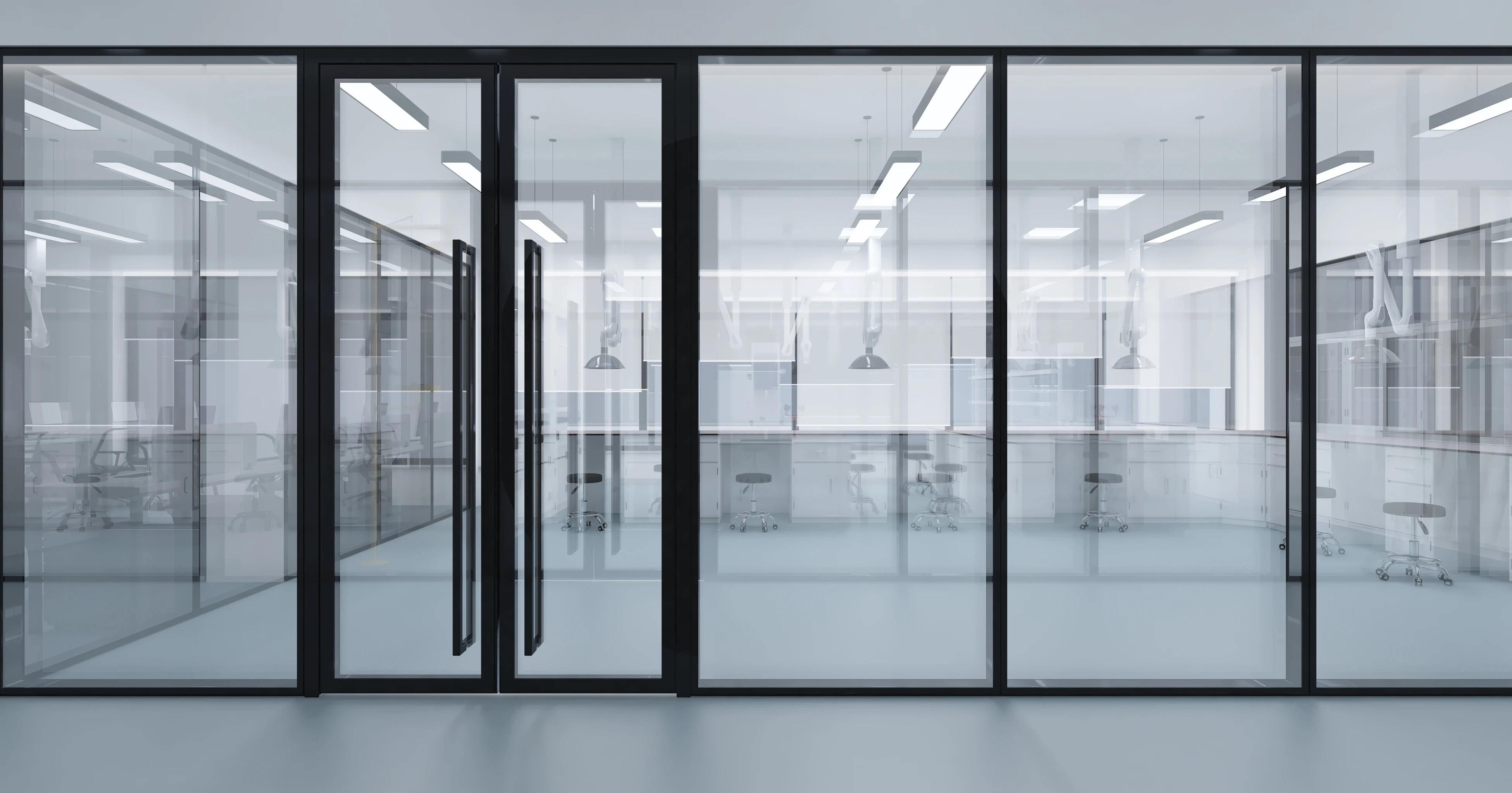Glass Partition For Office Partitions Transparent Glass Wall Modern Office Glass Divider Design