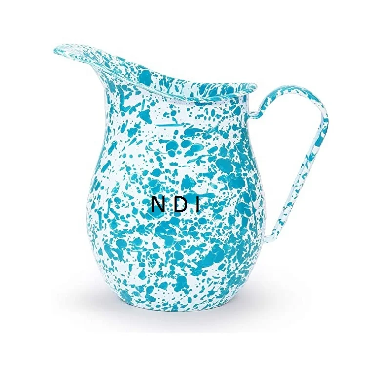  Кувшин для воды ручной работы декоративный питьевой кувшин с эмалью высокой емкости ручкой украшения