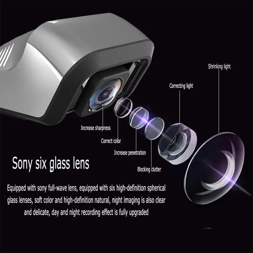 Car Avto DVR Full HD 1080P Night Vision 170 Degree Wide Angle Dash Camera WiFi ADAS Dash Cam G-sensor Android USB Video Recorder