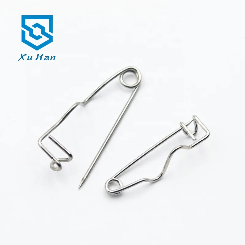 
Wholesale high quality metal S-shaped safety pin, special-shaped pin for Badge 