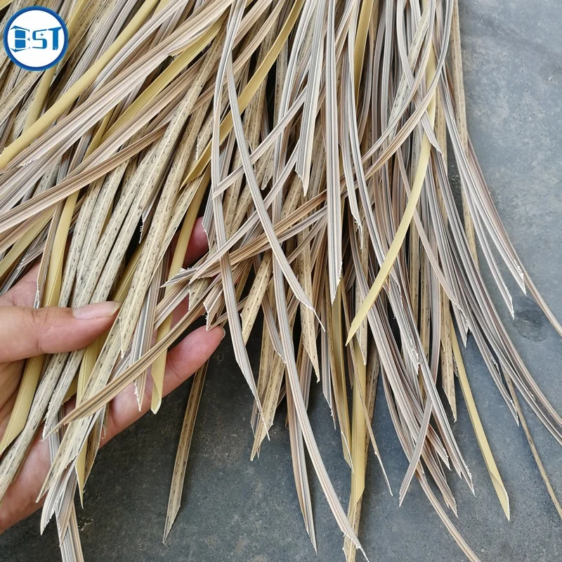 PVC PE fireproof artificial thatch plastic synthetic thatch roll water reed thatch