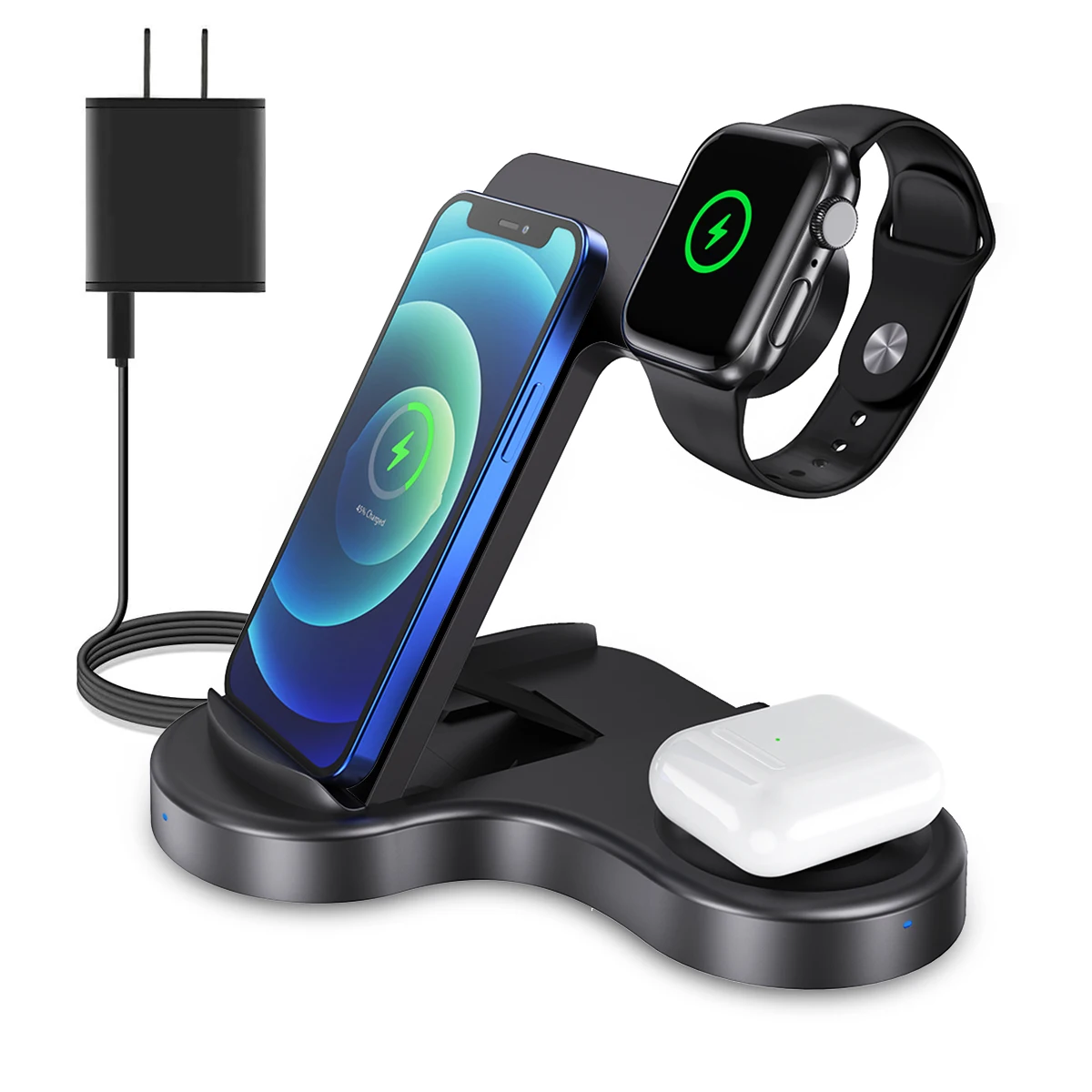 New Original 10W Usb A Magnetic Portable Fast Wireless Charging Station 4 In 1 Wireless Mobile Charger For Samsung Galaxy Z Fold