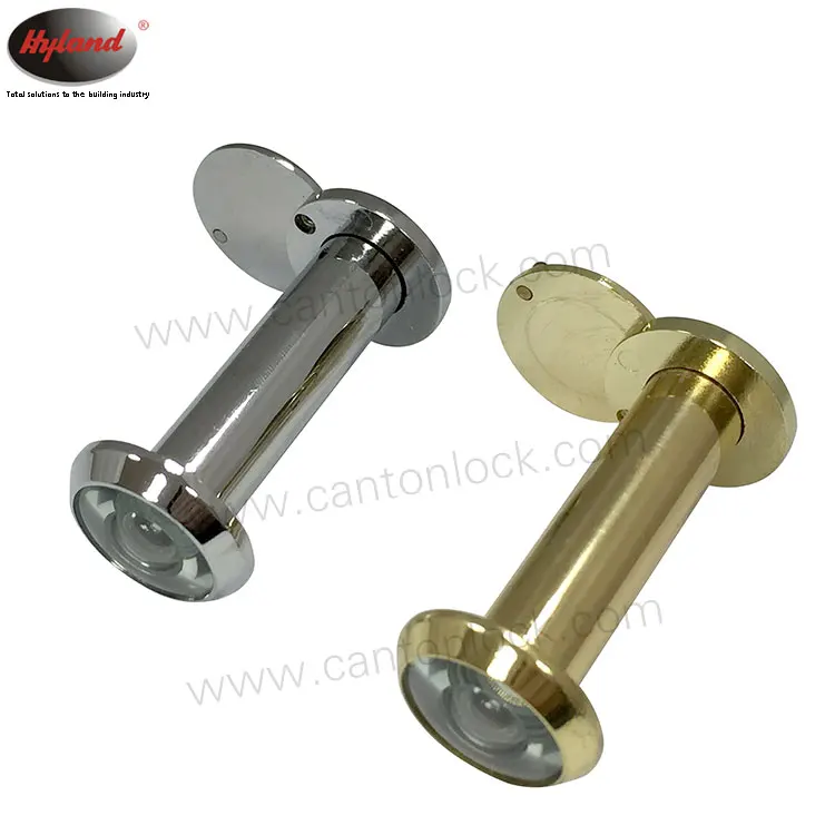 Brass viewer  with synthetic resin lens Hyland OEM DV05 magnifier door eye viewer, with cover 180 degree