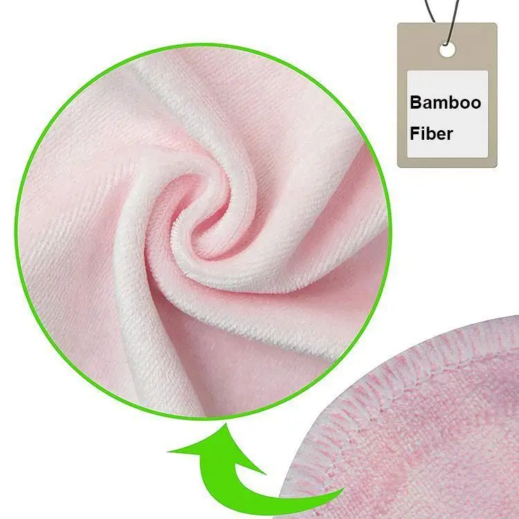 
Wholesale Women Facial Care Reusable Washable Bamboo Cotton Makeup Remover Cleansing Pads Wipes 