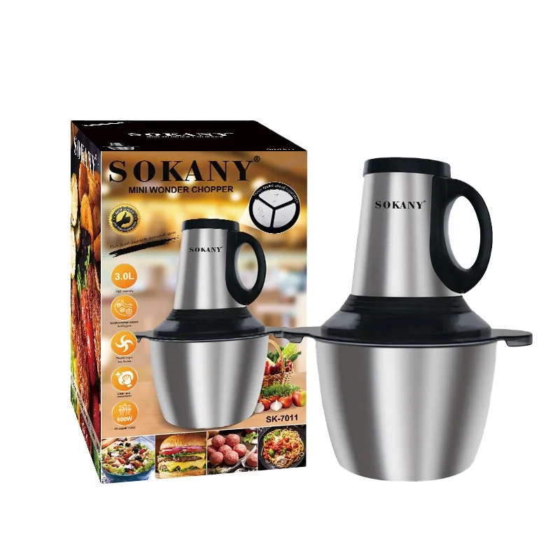 SOKANY7011 blender 3L electric household meat grinder vegetable cutting cut garlic