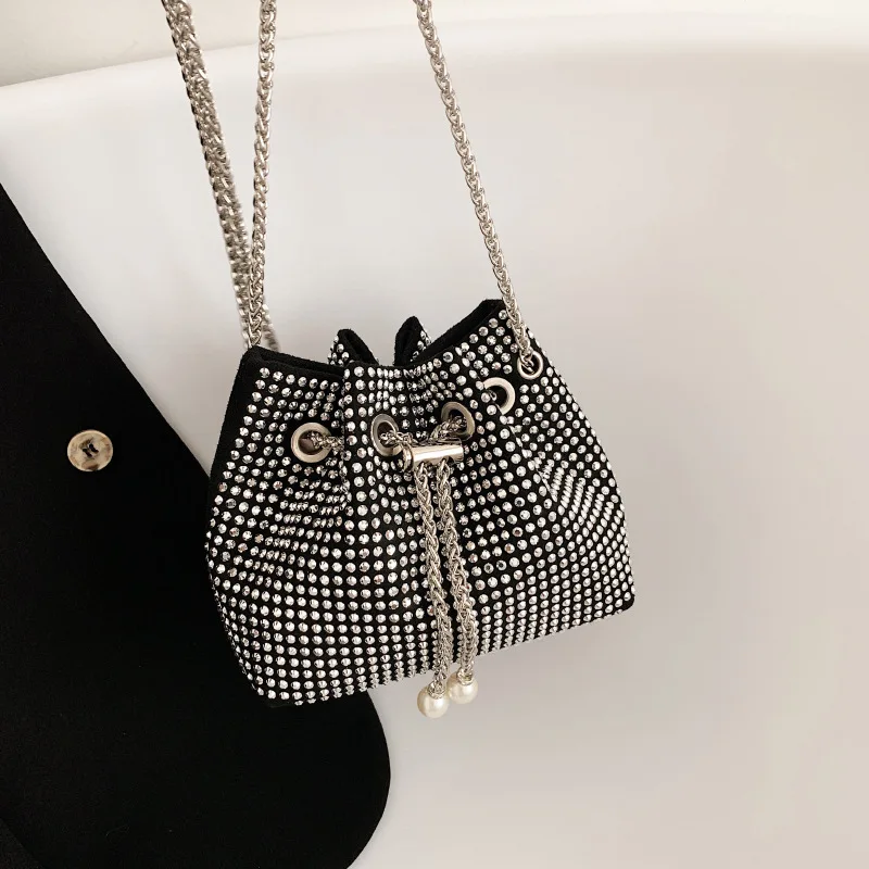 ZHUIYU cheap Price new fashion female Chain Pearl bag Wedding Purses Evening clutch handBag bucket bag supplier for women