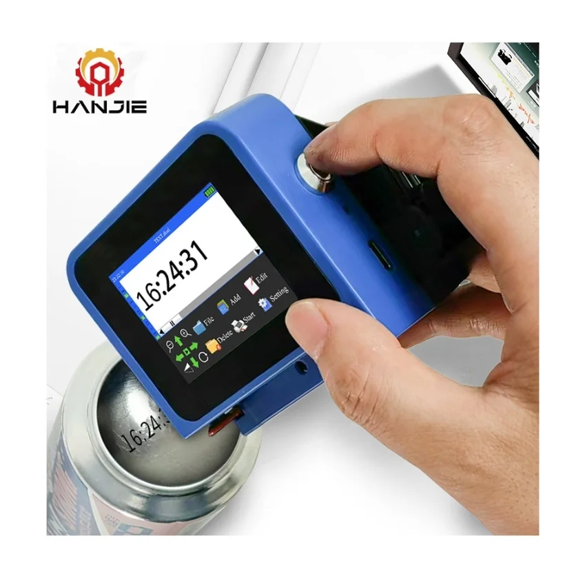HANJIE 2024 Latest Digital Handheld mini printer With power-off data protection function  For Small Business