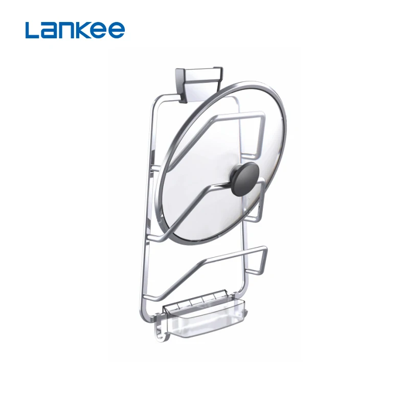 Kitchen pot and lid rack storage rack