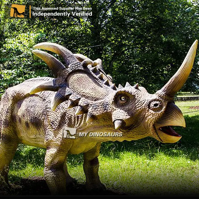 MY Dino FD080 High Quality Artificial Fiberglass Styracosaurus Dinosaur Statue
