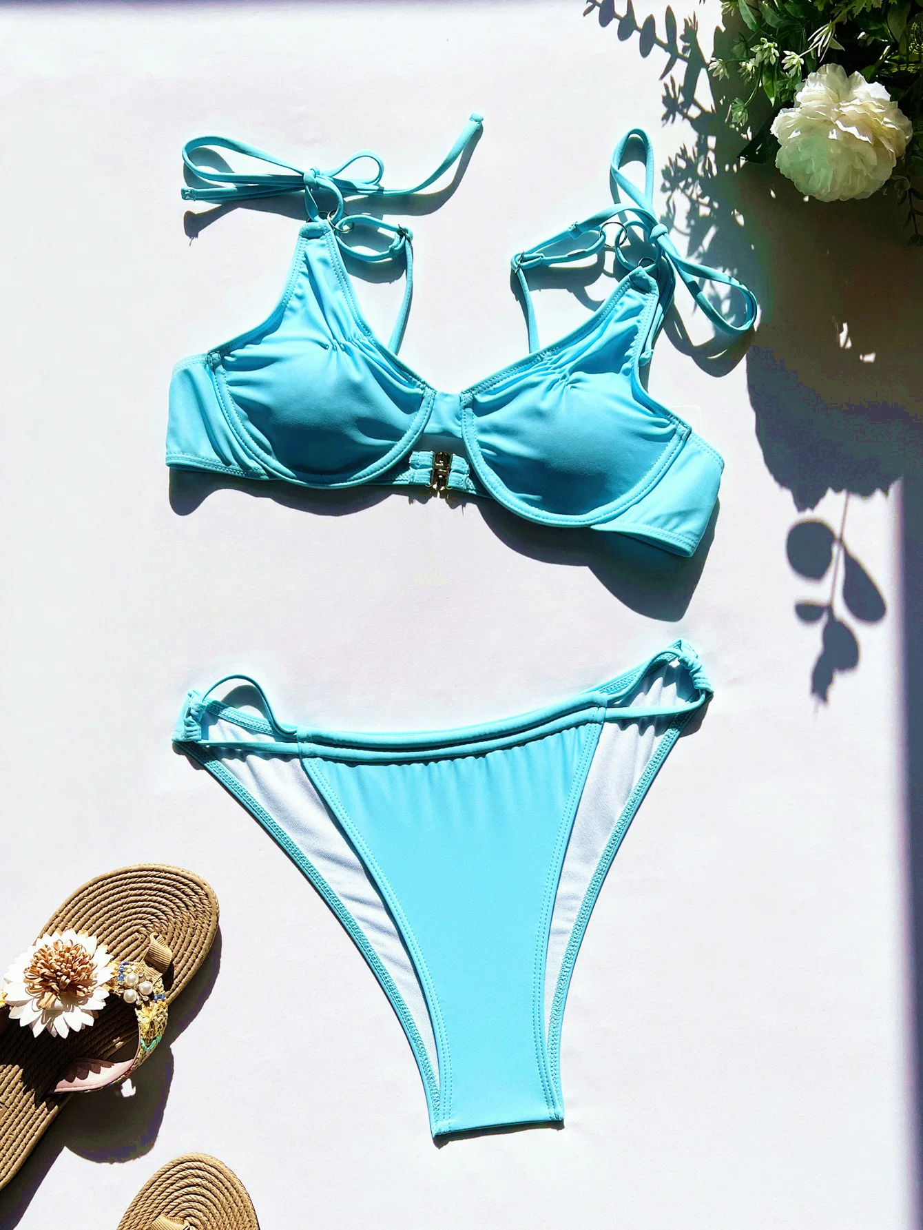 2022 Summer OEM Manufacturer swimsuit custom logo swimsuit Women bikini High Cut Swimwear