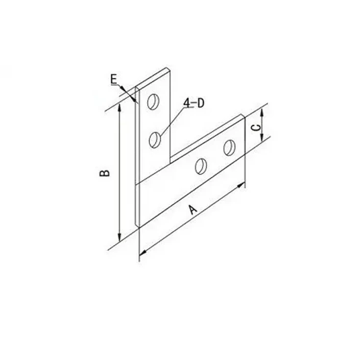 Silverchin Custom L Shaped Galvanized Metal Steel Angle Corner Brackets