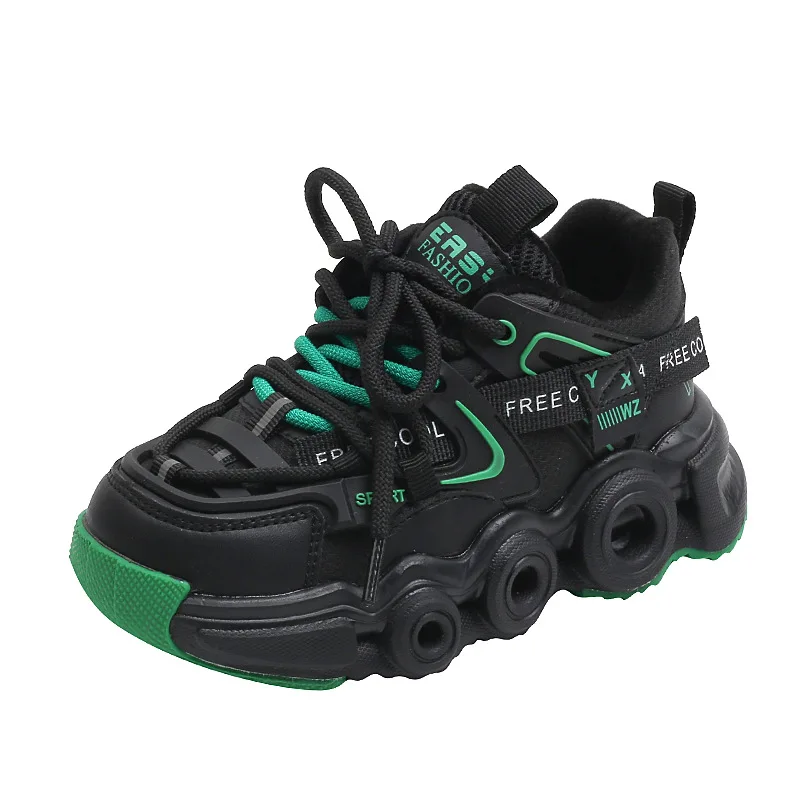 Sport Kids Plush Sneakers Leather Anti-slippery Fashion Sneakers Boys Casual Shoes for Children Sneakers Girls Shoes