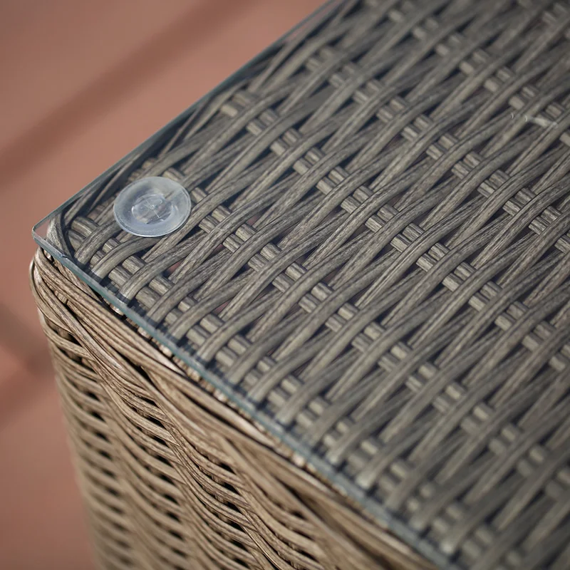 Luxury outdoor modern style patio garden furniture 2 sofa chairs tea table sets rattan balcony furniture indoor