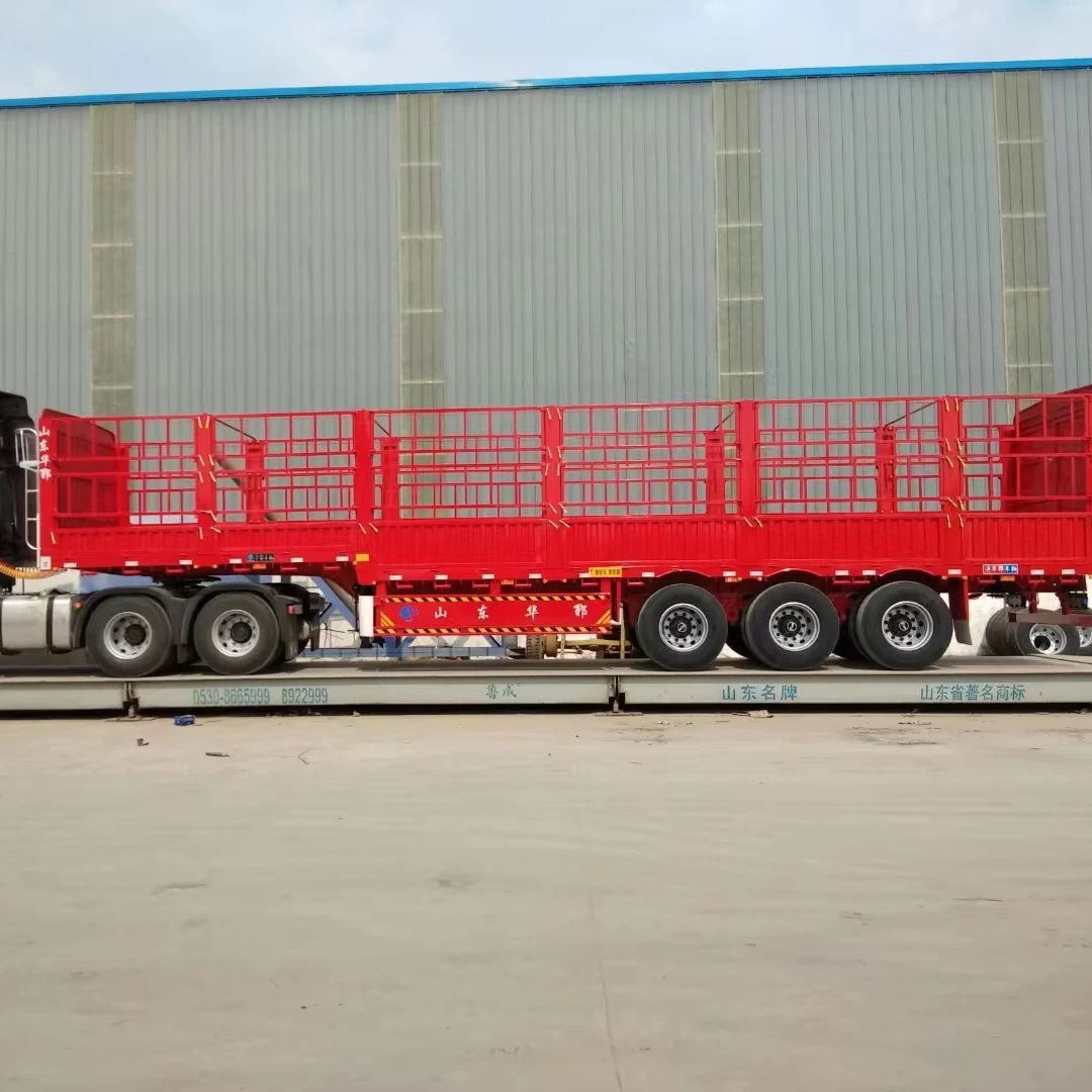 customized goose neck high fence cargo box semi trailer with for sale