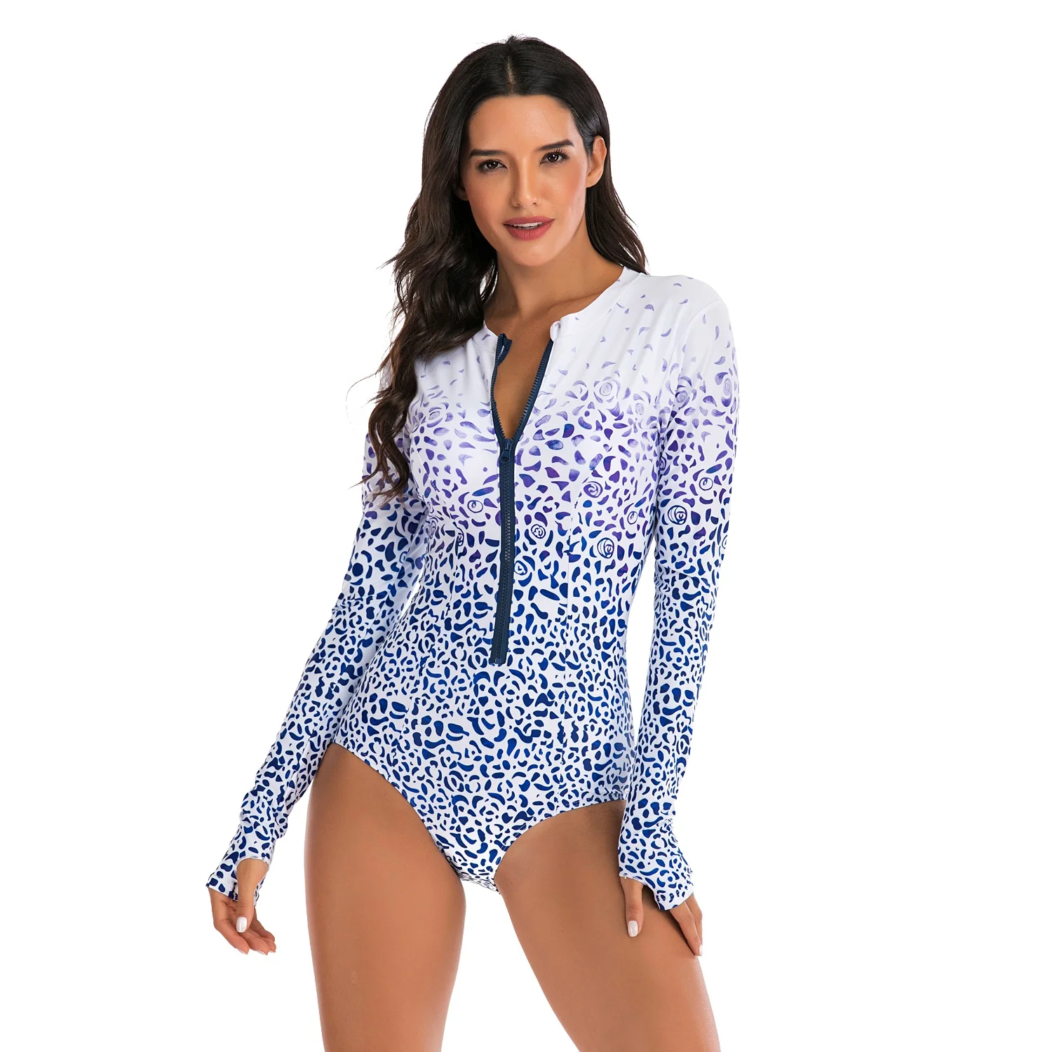 AOSHILI OEM swimsuit swimwear wet diving bathing suit surfing long sleeve women wetsuit drip shipping rash guard  for women