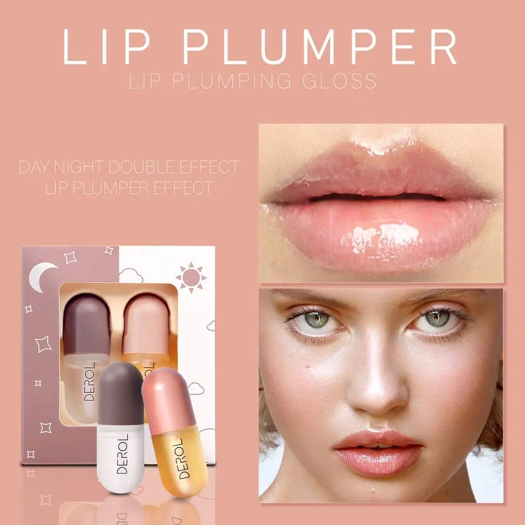 Natural Lip Plumper and Lips Care Serum Enhancer for Fuller Lip Mask Beautiful Fuller, Hydrating & Reduce Fine Lines